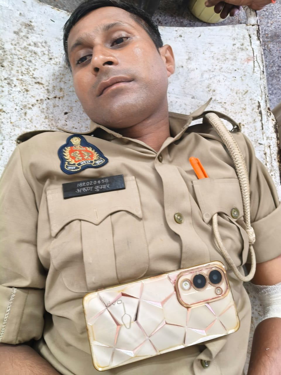 घायल सिपाही अरूण कुमार। स्रोत जागरूक।