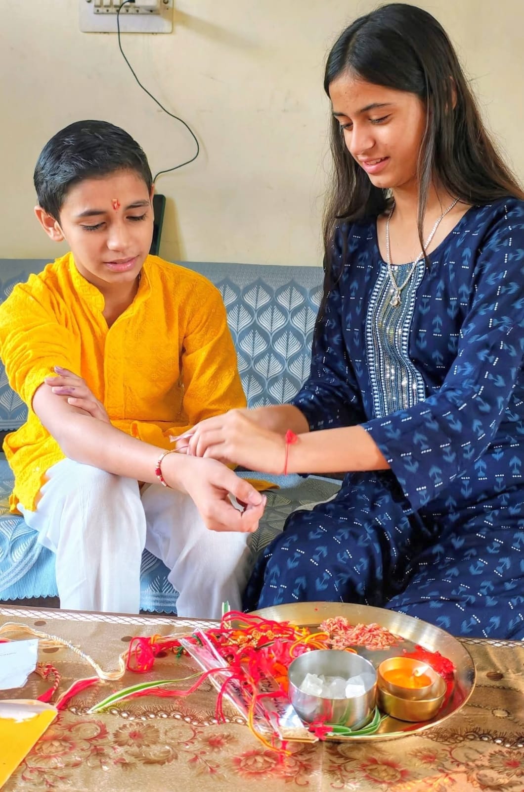 Women remained busy buying Rakhis and sweets for Raksha Bandhan.