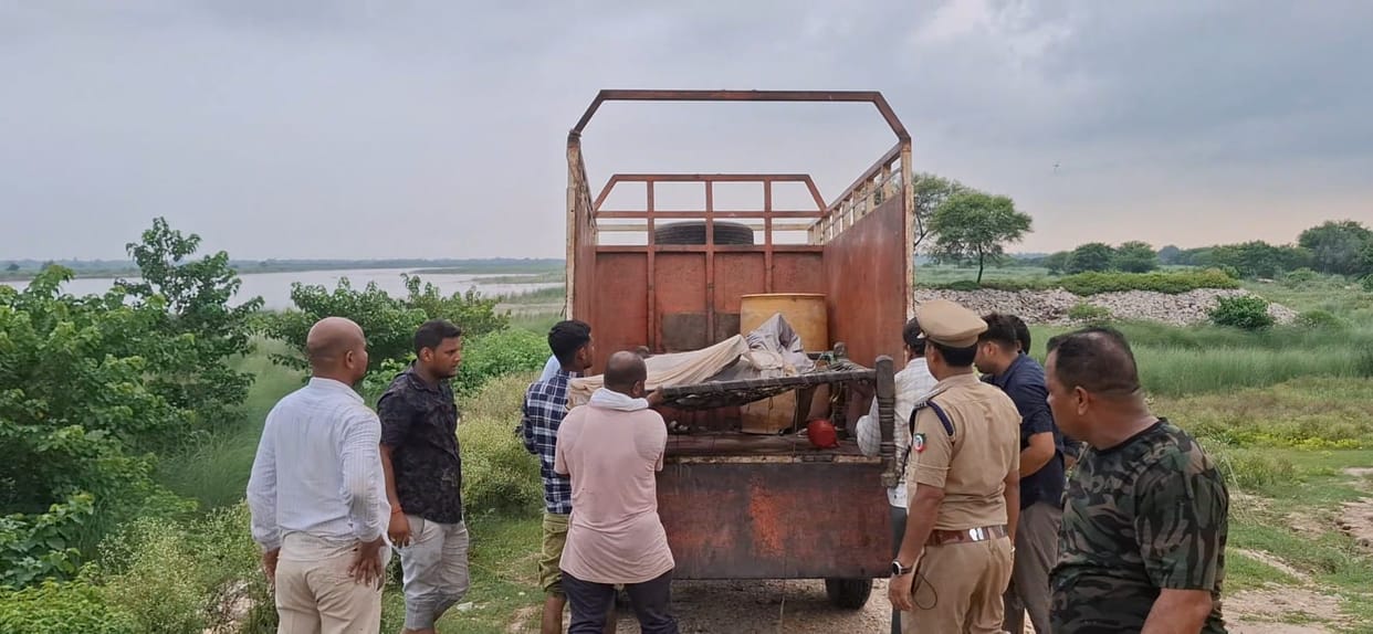 Dolphin found in canal; dies before being released into the river.