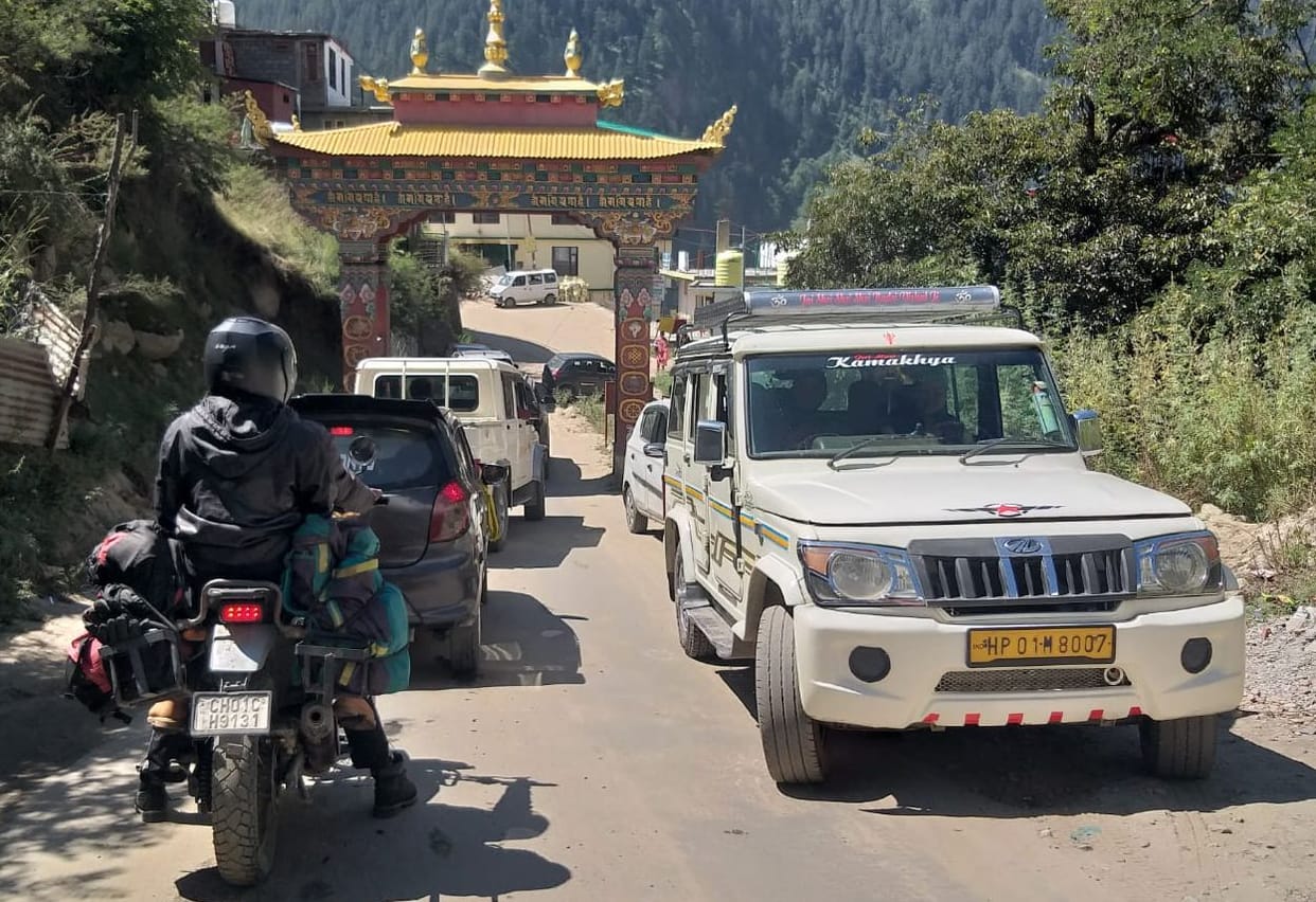 The problem of traffic congestion in Sangla is steadily increasing
