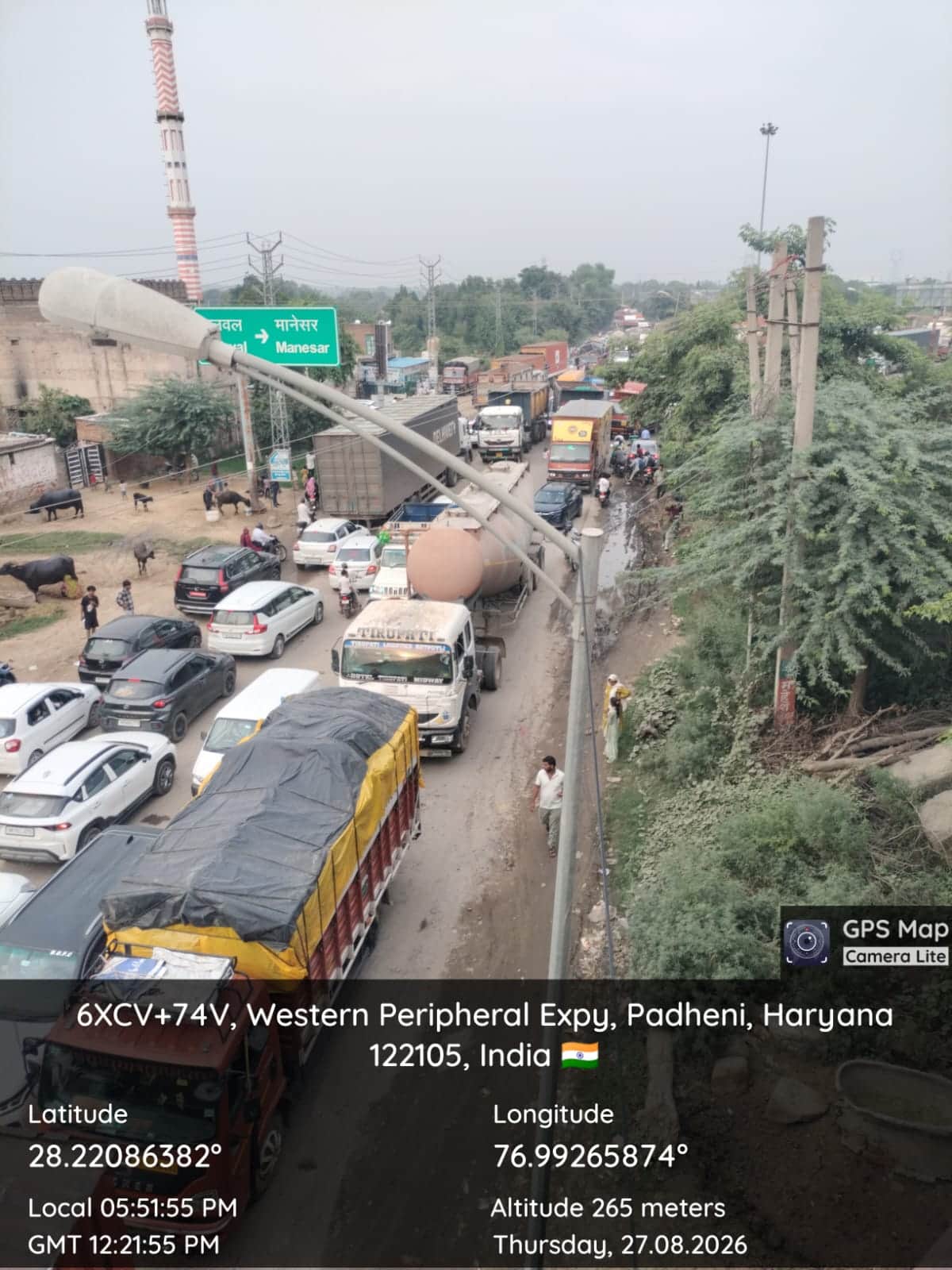 13-km-long traffic jam in Tawdu on the eve of Raksha Bandhan