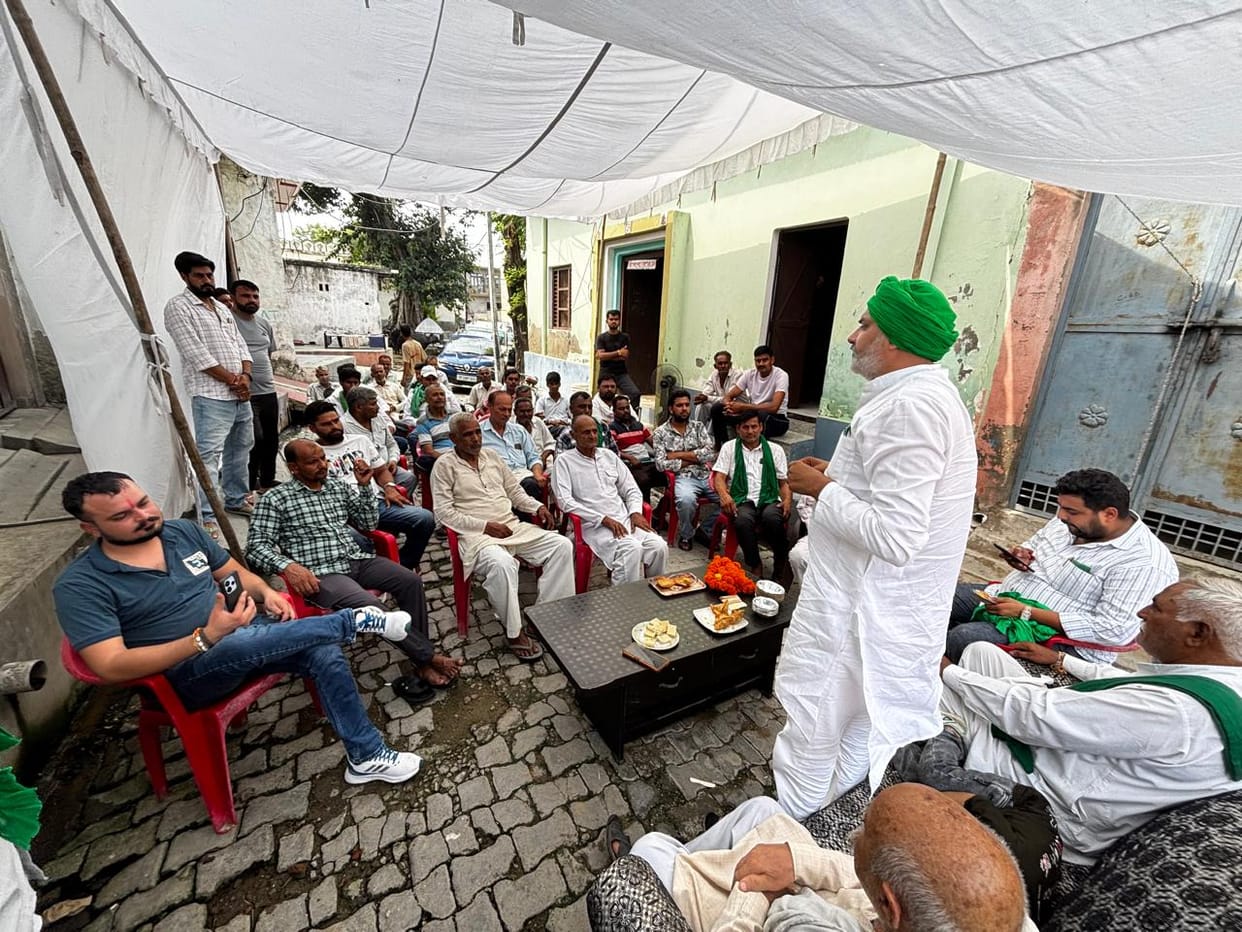 Public outreach conducted in villages to ensure the success of the divisional *Mahapanchayat*