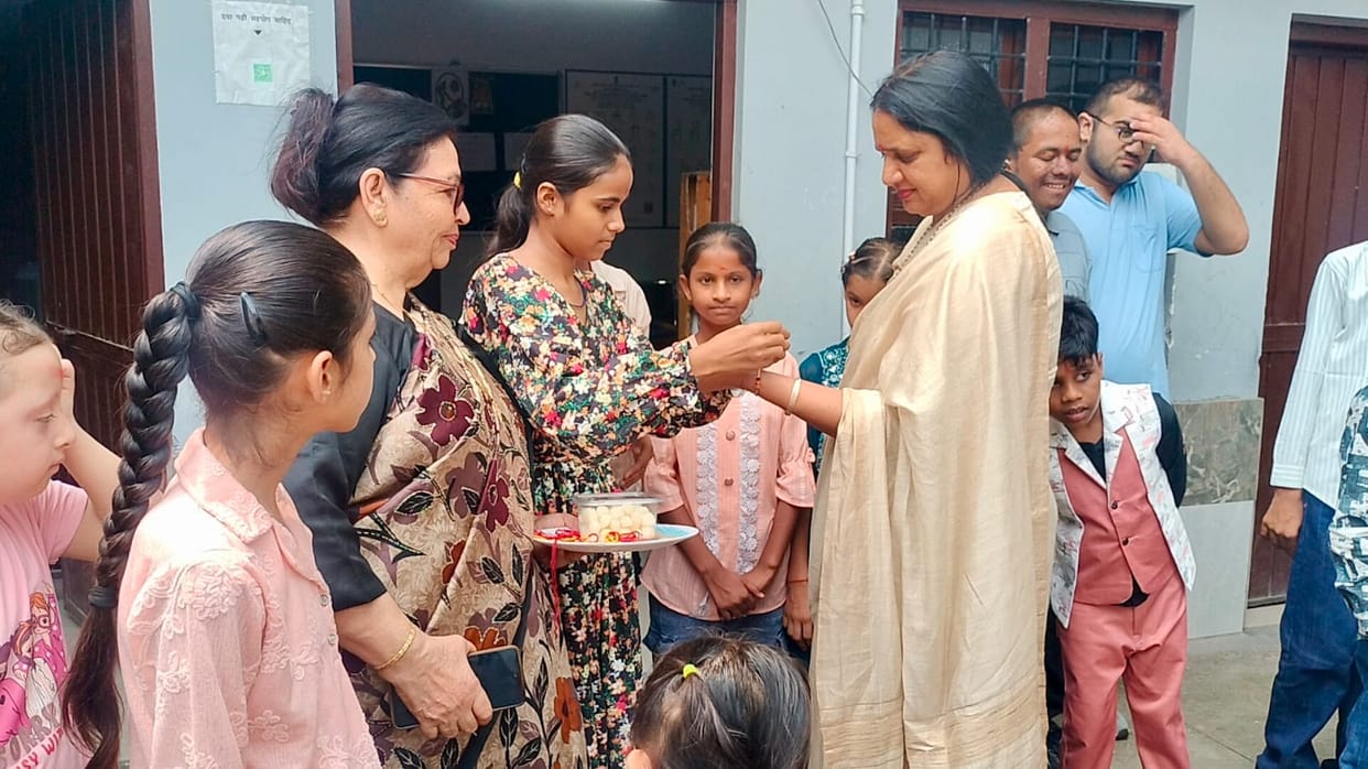 Mayor celebrated Raksha Bandhan with special-needs children