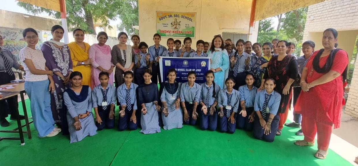 Rakhi making and Mehndi competition at Sindhvi Kheda School