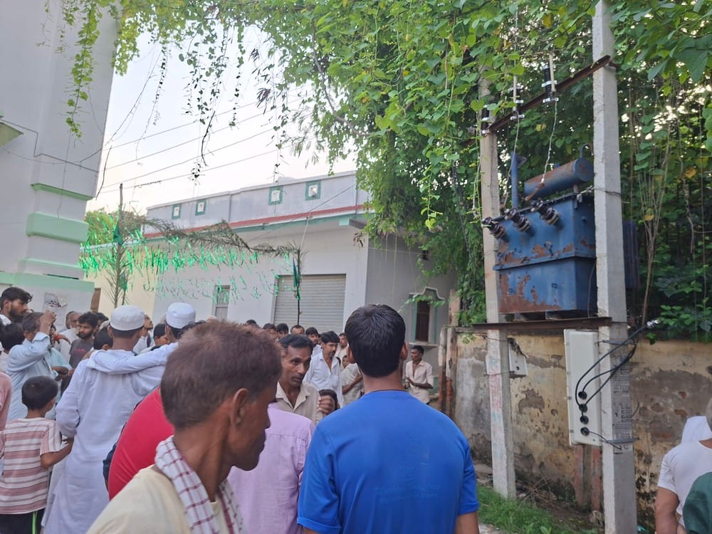 Electricity started from the substation, contract worker died due to electric shock.