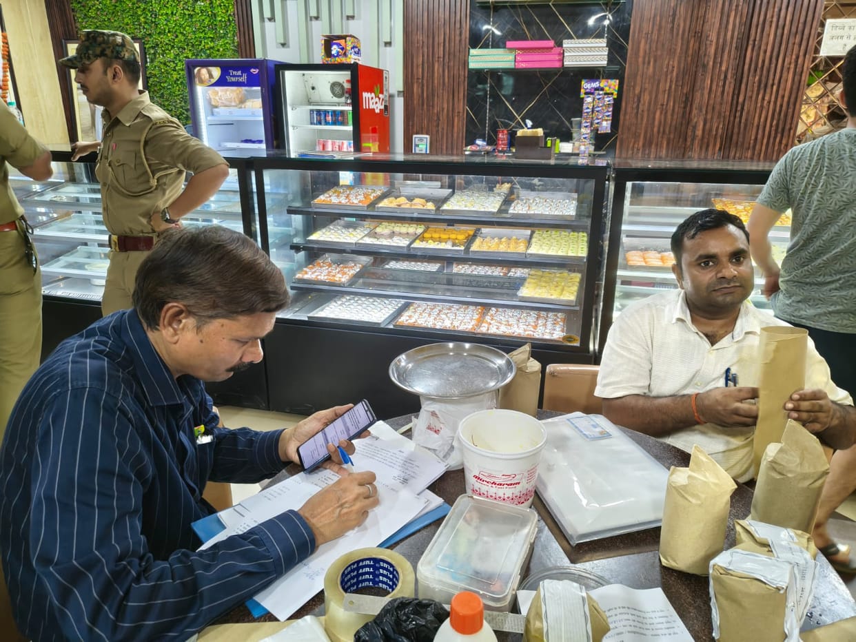 Rat and filth found in Mircharam Sweets' refrigerator; business operations halted.