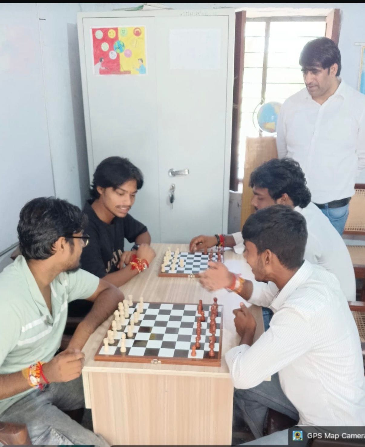 Himanshu triumphs in the chess competition.