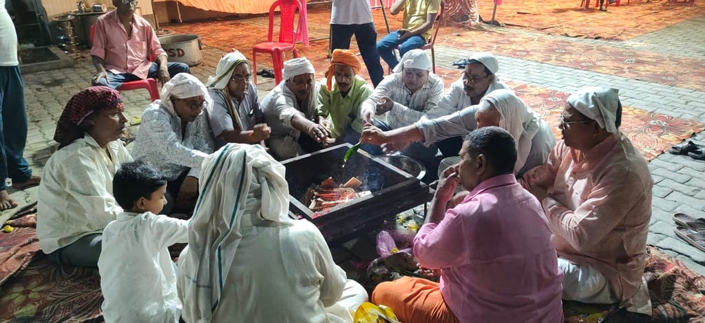 साहू समाज का श्रावणी पूजन सम्पन्न भंडारे में उमड़े श्रद्धालु