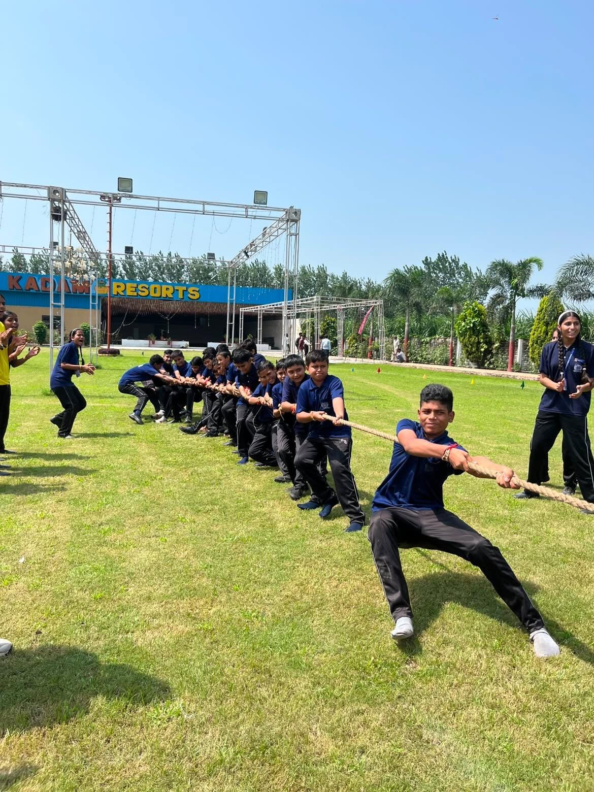 Students displayed their prowess on Sports Day.