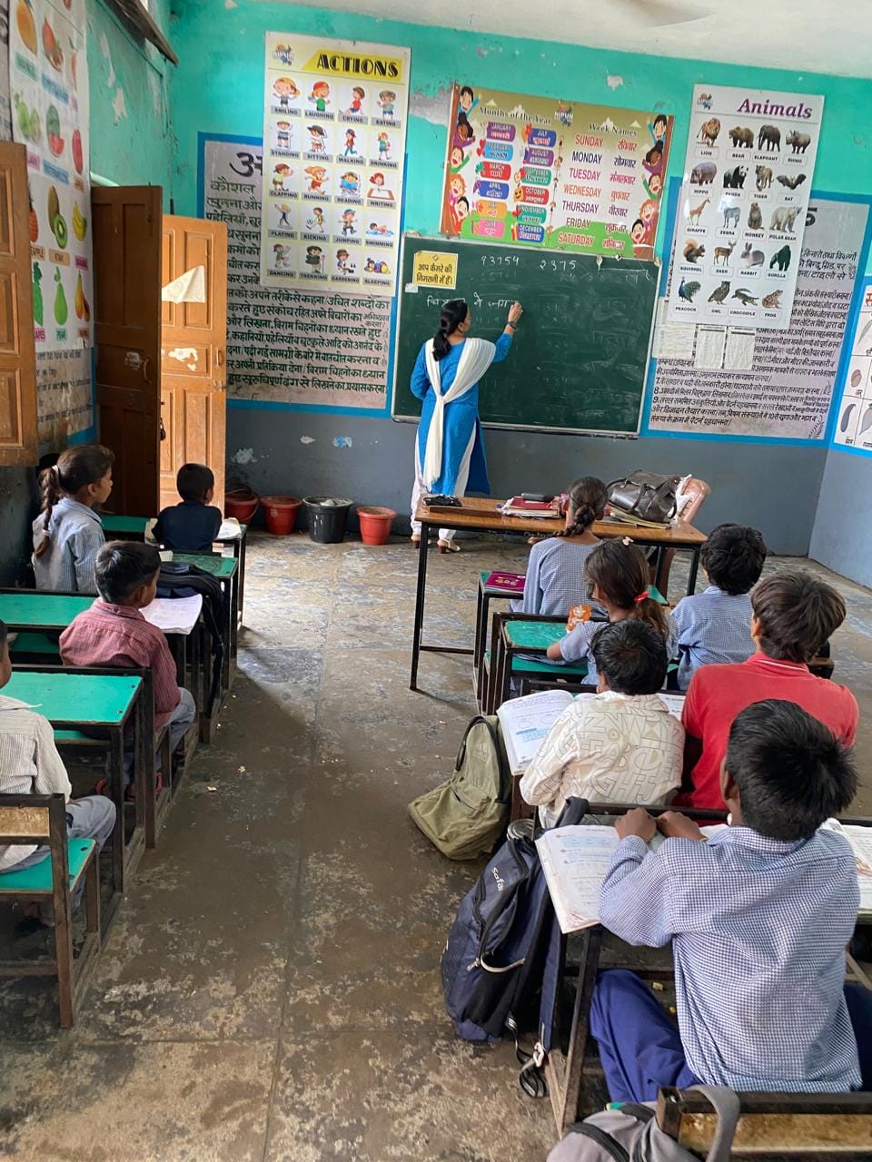 In some primary schools, there is only one teacher, while in others there are two; many teachers are occupied with SIR