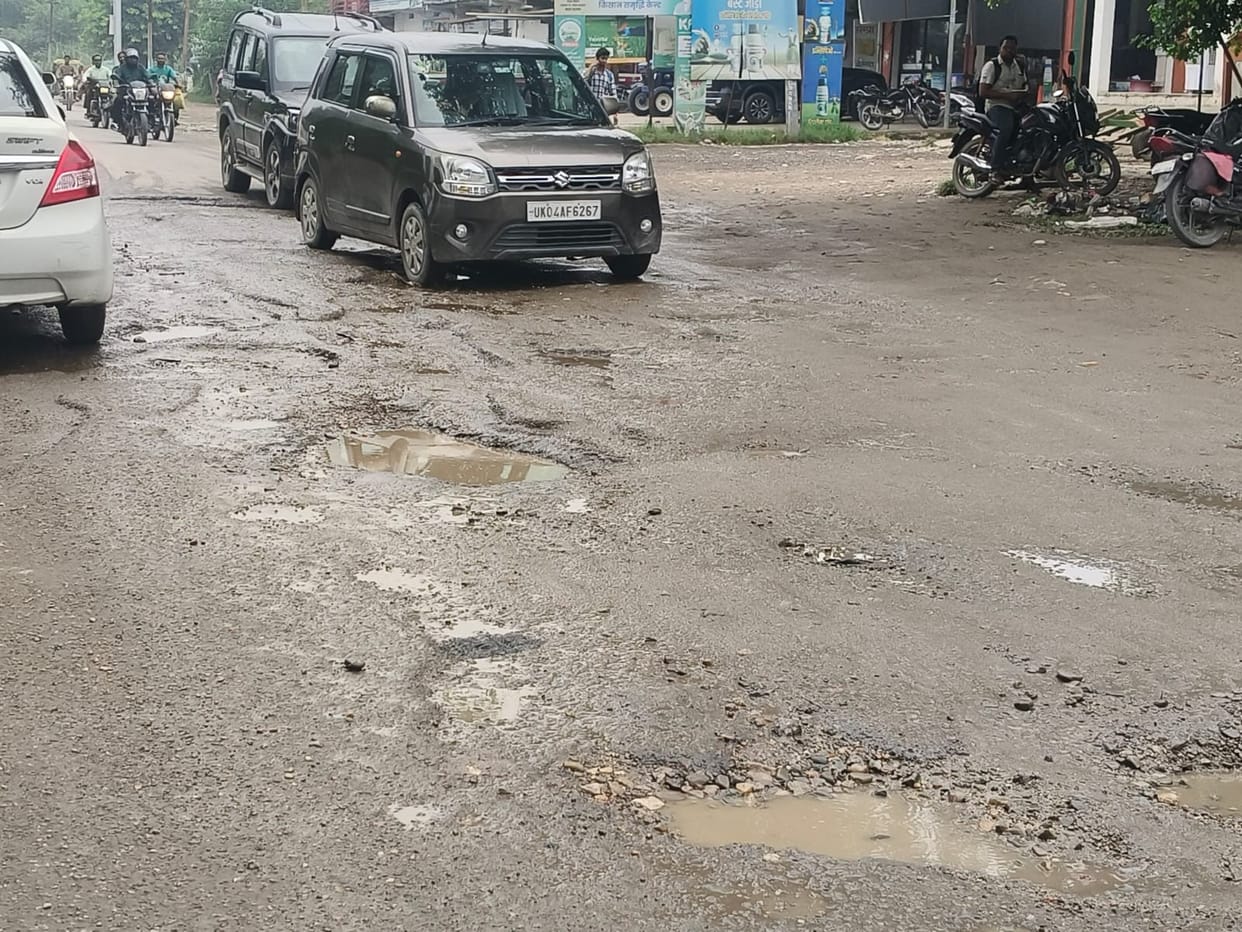 Rampur Road and Shaheed Bhagat Singh Chowk have turned into a mass of potholes.