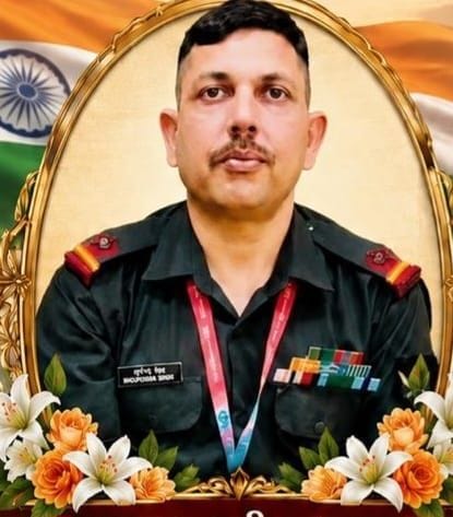 A brave son of Mohanpur returned home wrapped in the Tricolour after 23 years of military service.