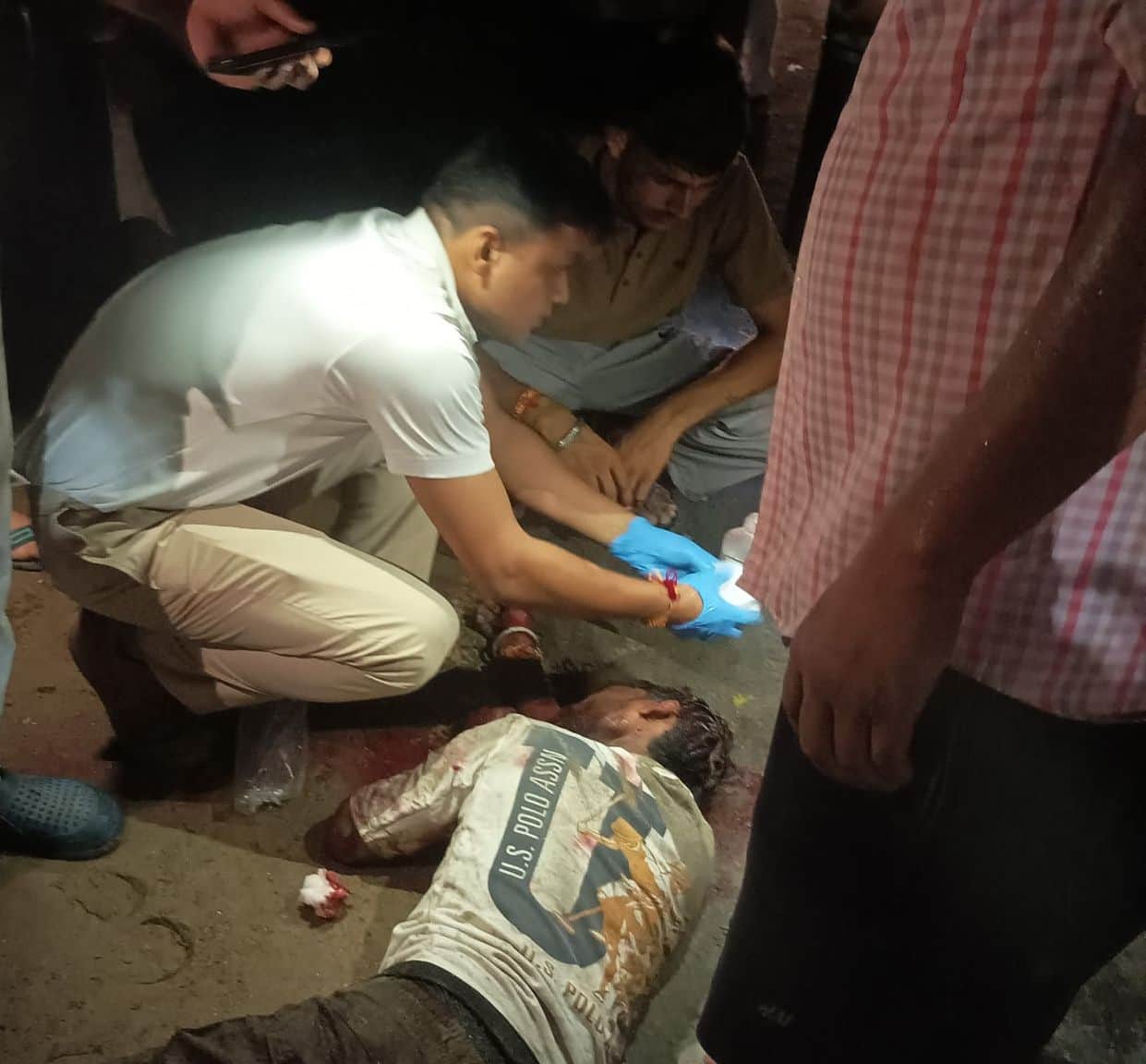 SSB jawans gave new life to a youth injured in a road accident