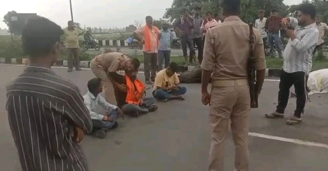 Three bovine animals died after being hit by a vehicle, resulting in a protest.