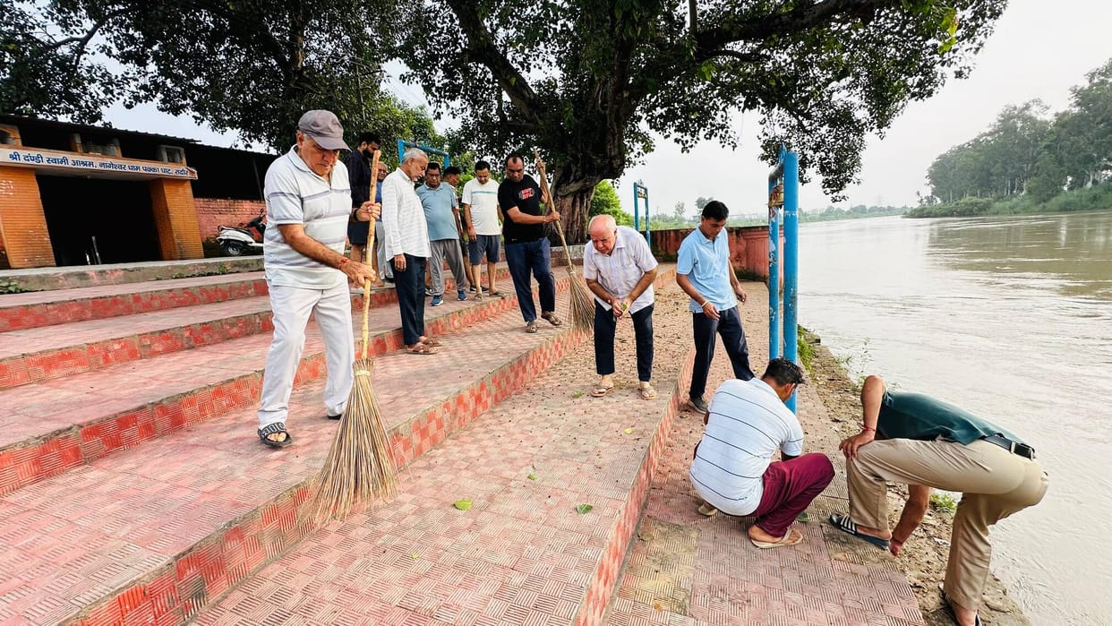 Organizations cleaned Pakka Ghat