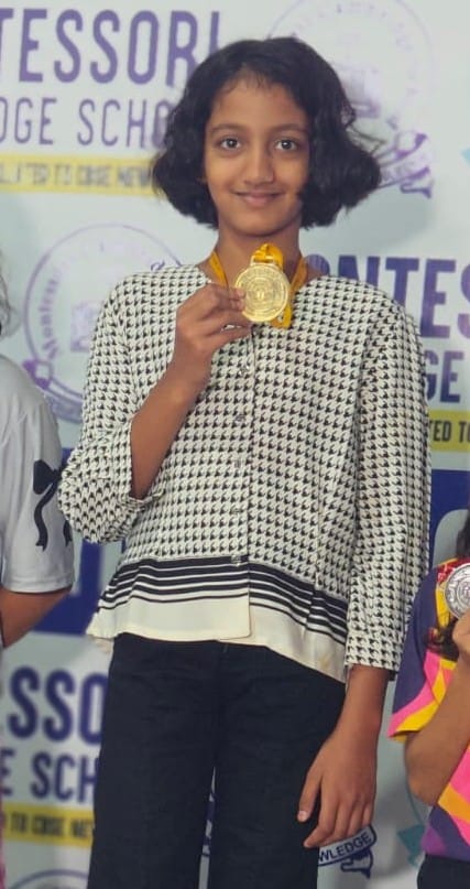 Devanshi is bringing glory to the district in swimming