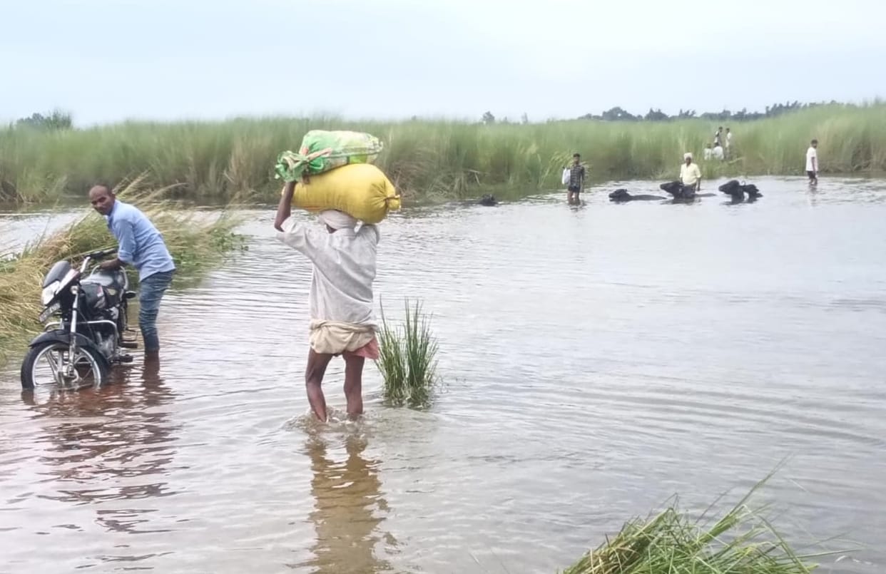Viral fever outbreak in Devara; filth is widespread across the villages, and water has accumulated in various places.
