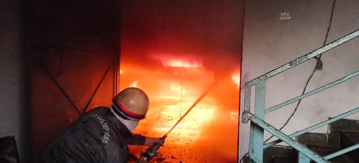 Fire at speaker manufacturing factory; operations had started just two days ago