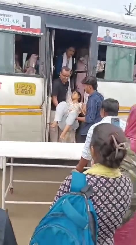 Labor pains strike during the journey; the sound of a newborn's cry echoes through the bus.