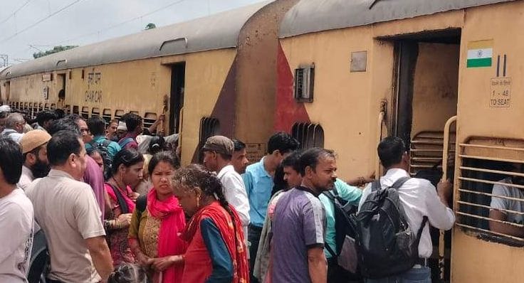 A surge of returning travelers; a scramble for seats on trains.