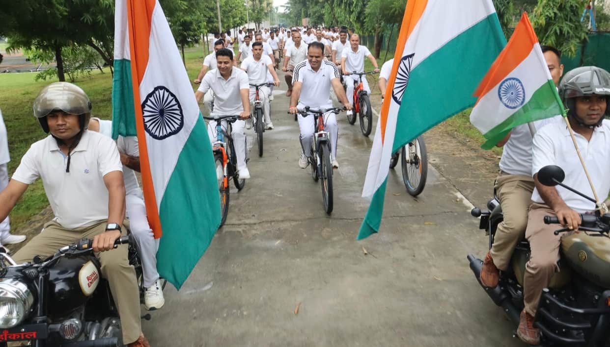 SSB jawans cycled for five kilometers