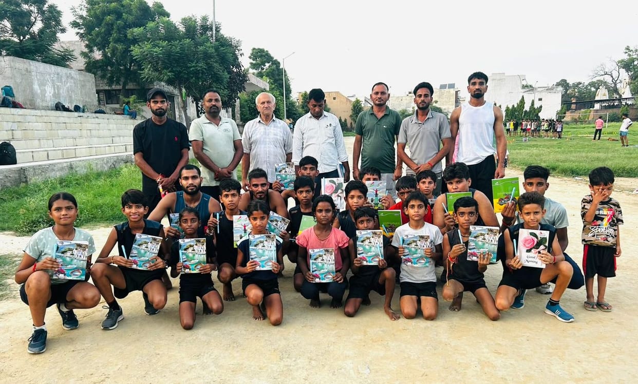 250 children displayed their strength at the Athletics Nursery on National Sports Day.