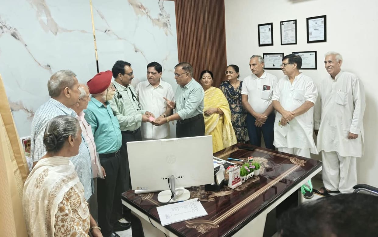 Senior Citizens Forum organised a free health check-up camp.