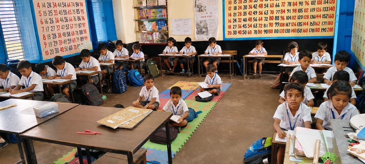More than 50 primary schools are waiting for benches, children are studying on the ground.