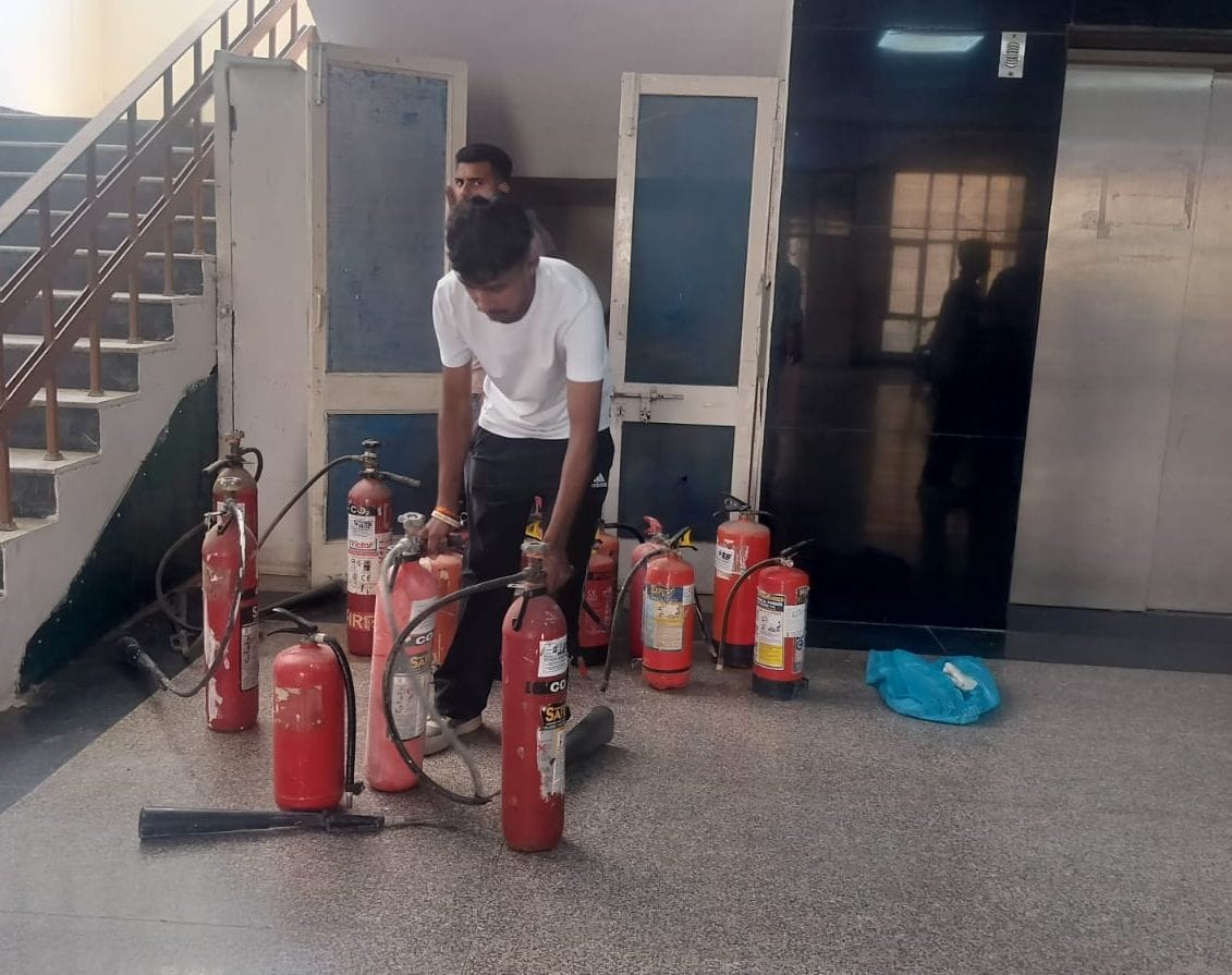 Civil Hospital's fire safety is left to God's mercy, with two buildings, thousands of patients and attendants, and one fireman in all three shifts.