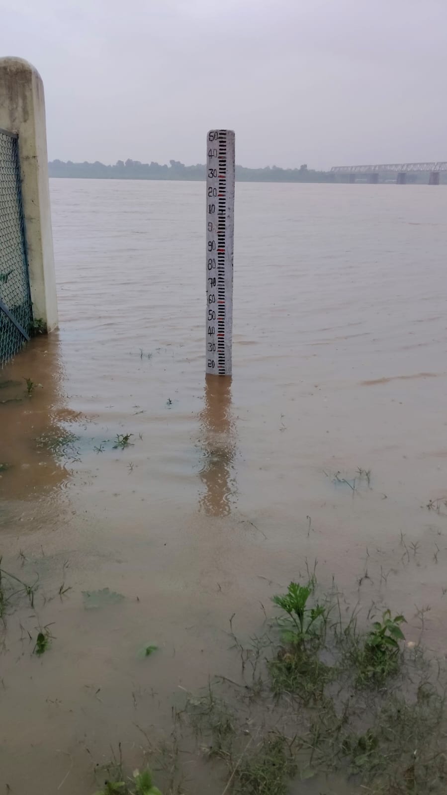 Son River just 85 cm away from the danger mark.