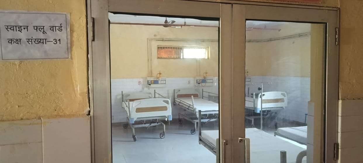 High alert for swine flu; officials barred from leaving headquarters without permission.