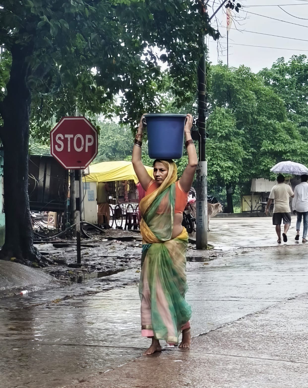 A population of 70,000 grappled with a drinking water crisis during the floods.