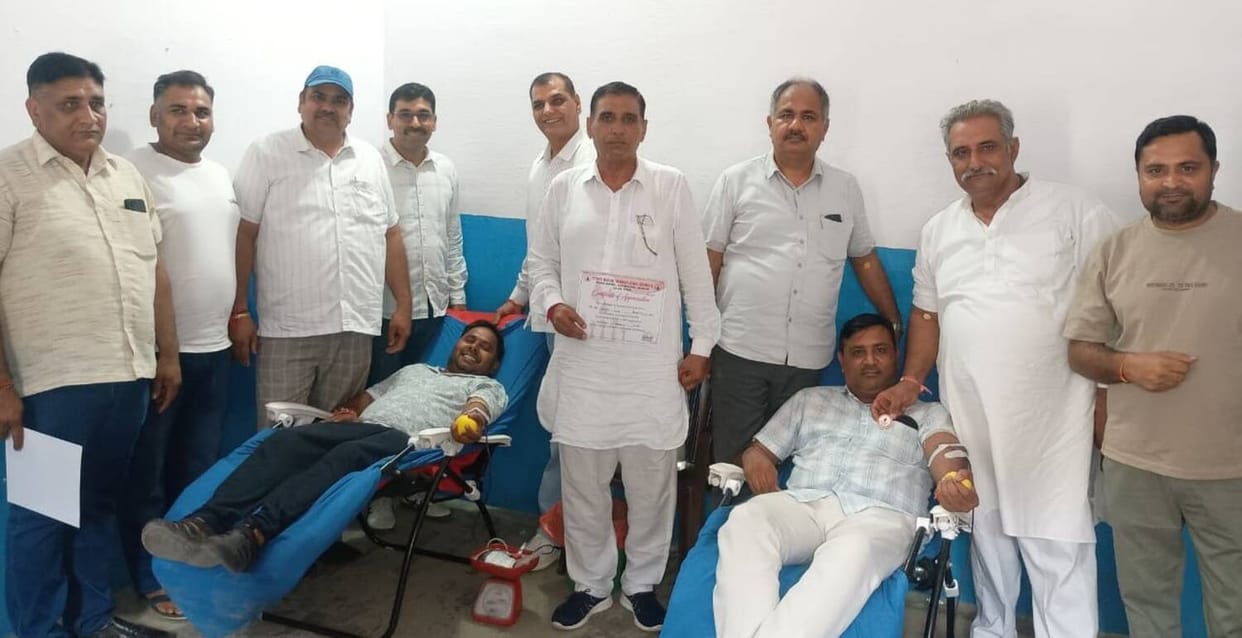 41 people donated blood at the camp.