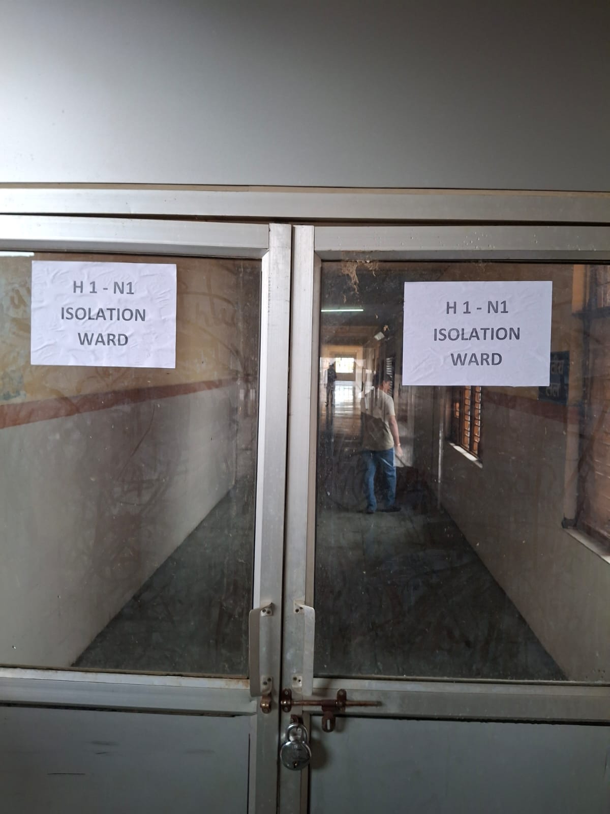 10-bed isolation ward ready to tackle the threat of swine flu.