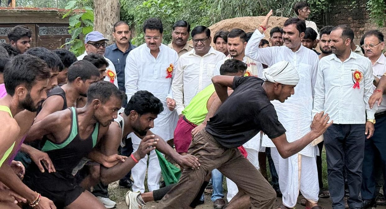 Sachin wins the 5km race.