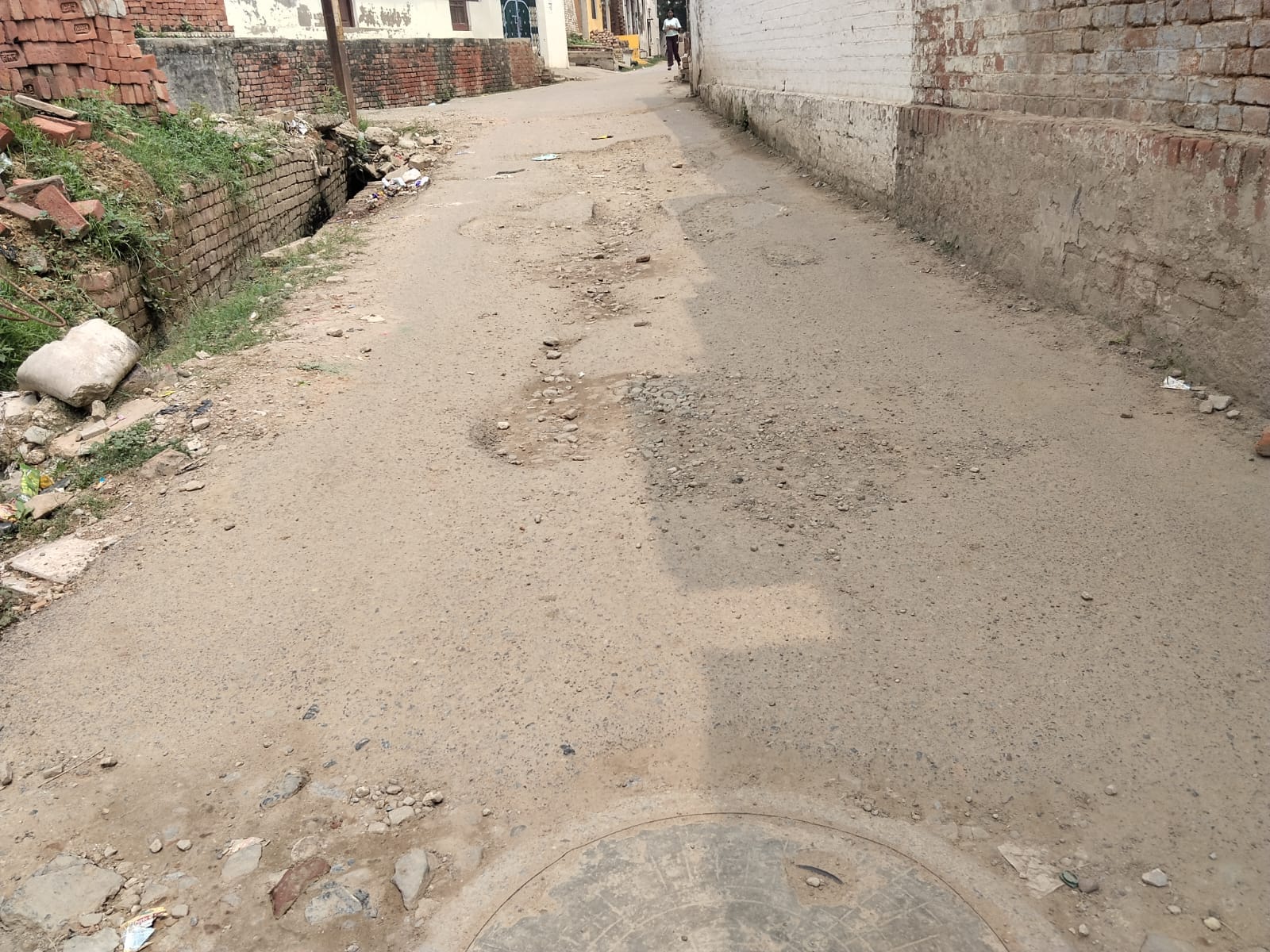मियांपुर वार्ड में सड़क बदहाल