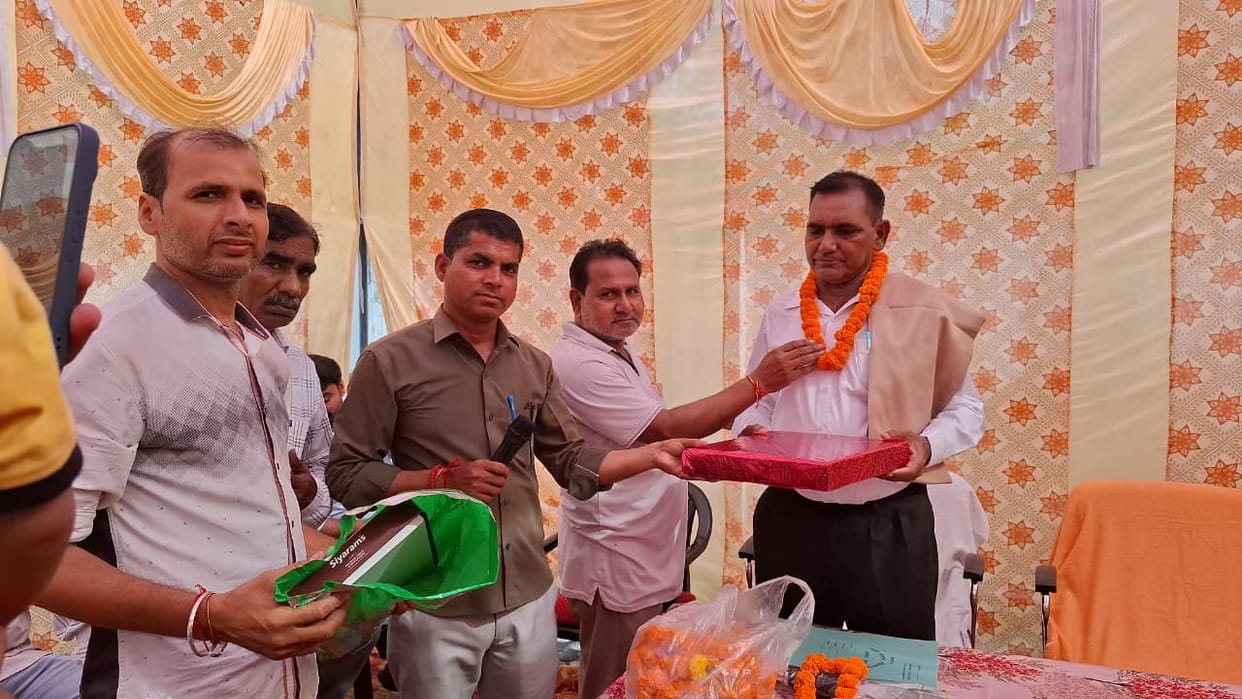 Yashpal Singh given a heartfelt farewell upon retirement.