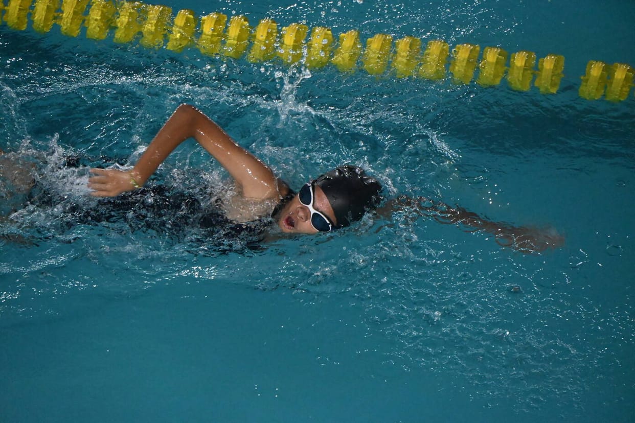 Anurag won gold in the 400m freestyle with a 35-meter lead
