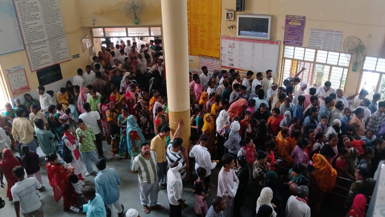 1582 patients reached the OPD, sweating to finally reach the doctor