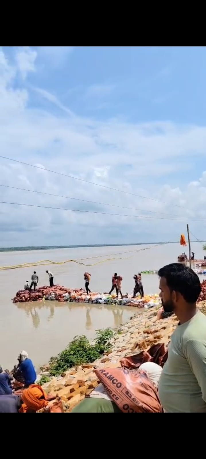 Khairetia dam road and railway line are in danger