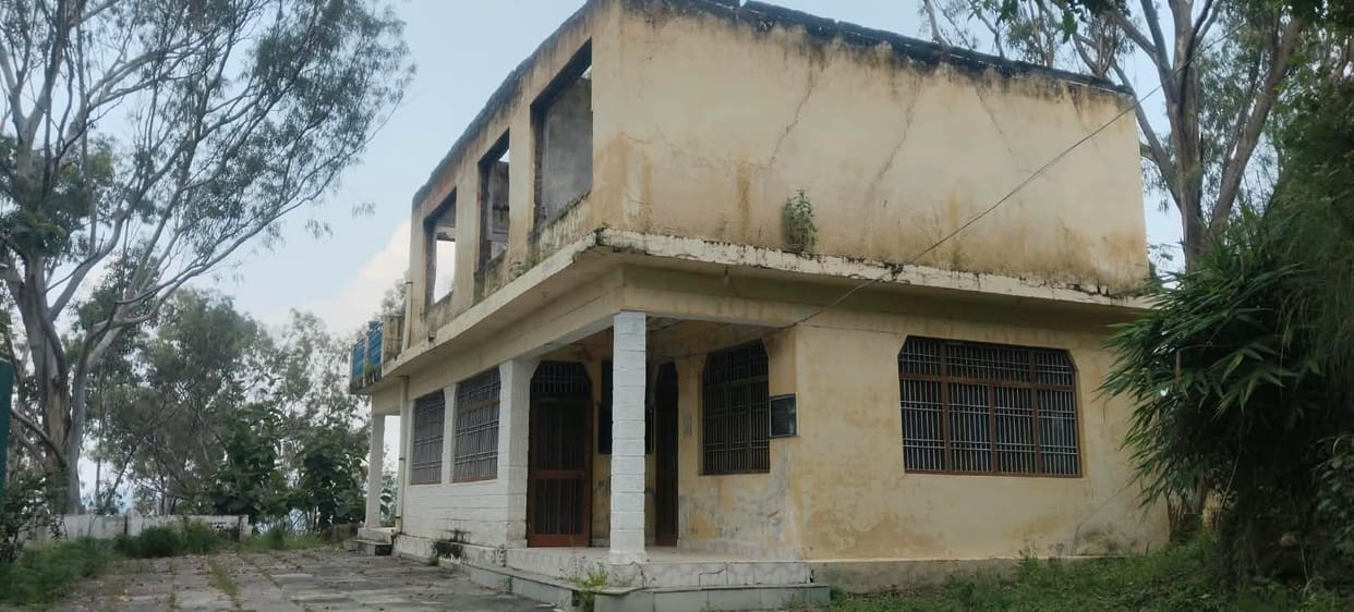 Tauni Devi Forest Rest House has turned into a ruin due to lack of maintenance.