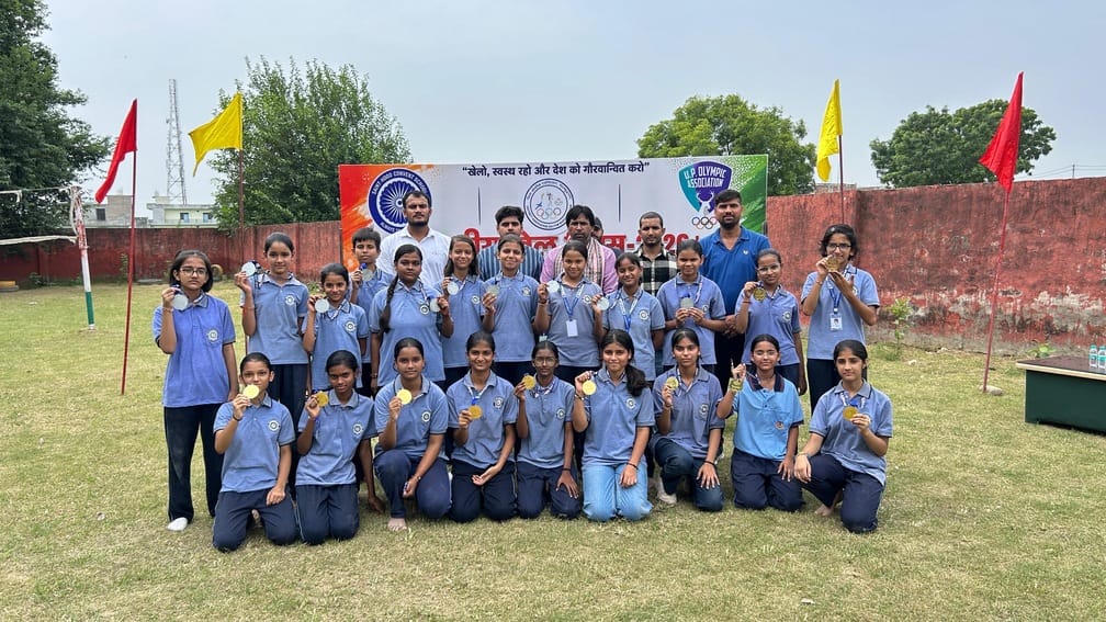 Players showcased their prowess in Kho-Kho and Kabaddi on National Sports Day.