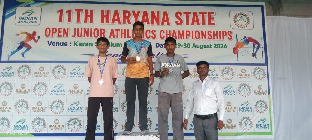 3 medals won in state atheletics