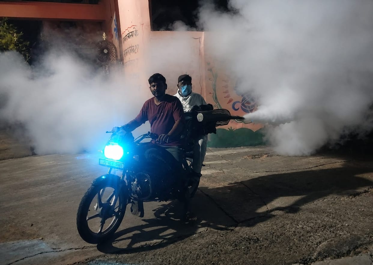Fogging was carried out in Sondhi village.