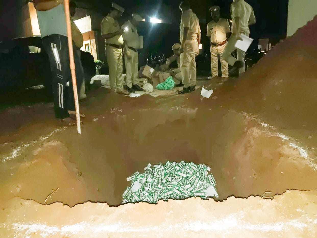 179.8 liters of illicit liquor destroyed.