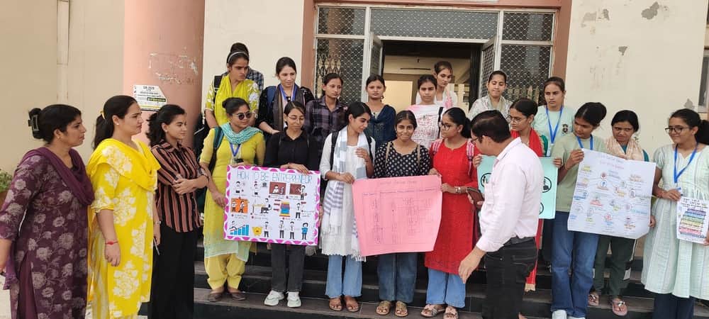 Parul secured first place in the poster-making competition