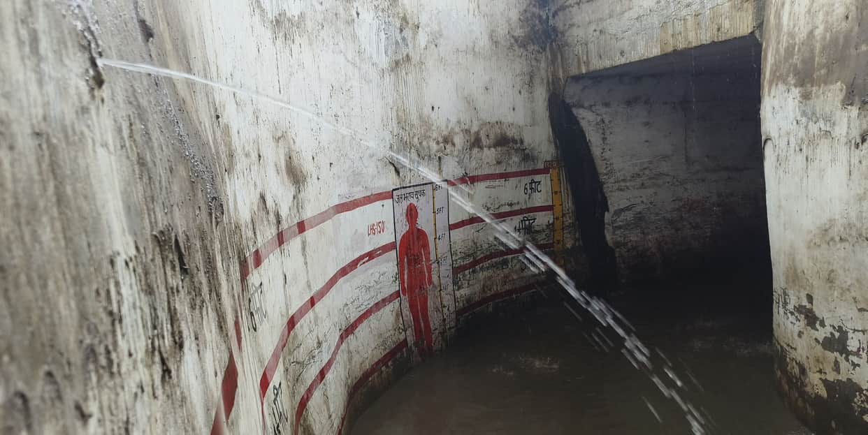 Holes in the underpass walls; water kept seeping inHoles in the underpass walls; water kept seeping in