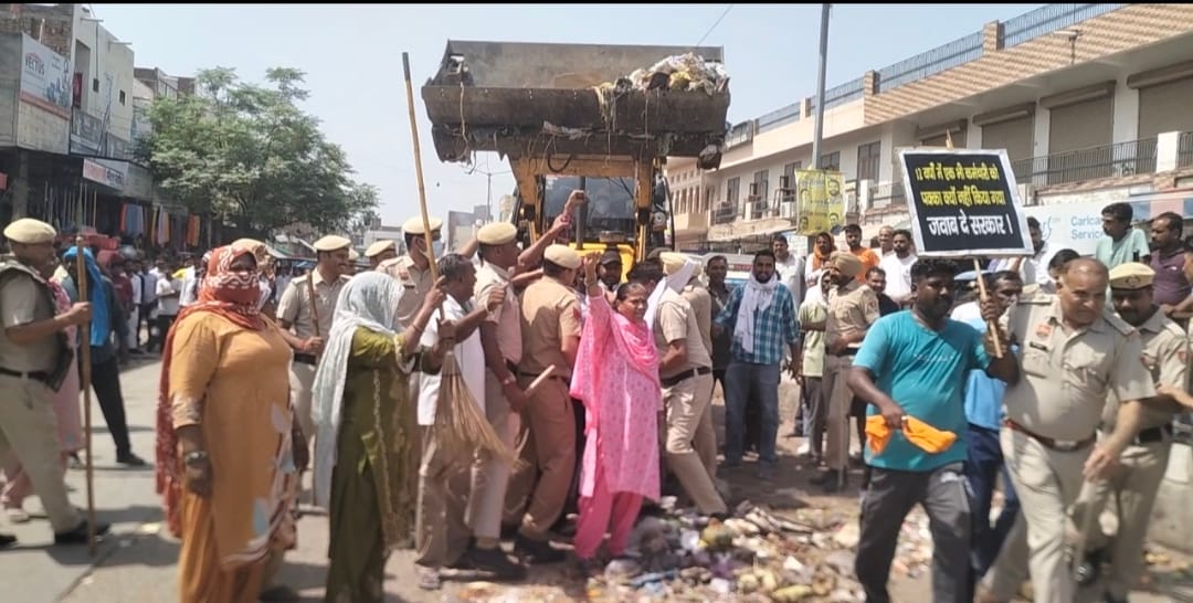 safai workers protest
