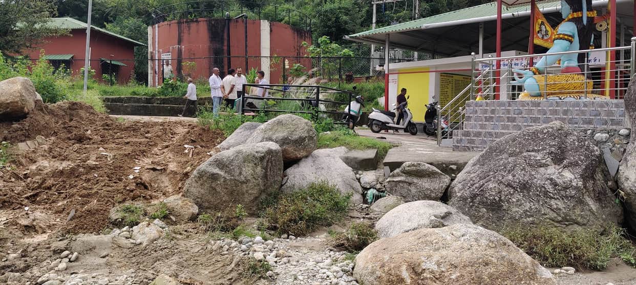 Access paths created for illegal mining in the Neugal Khad have been blocked.