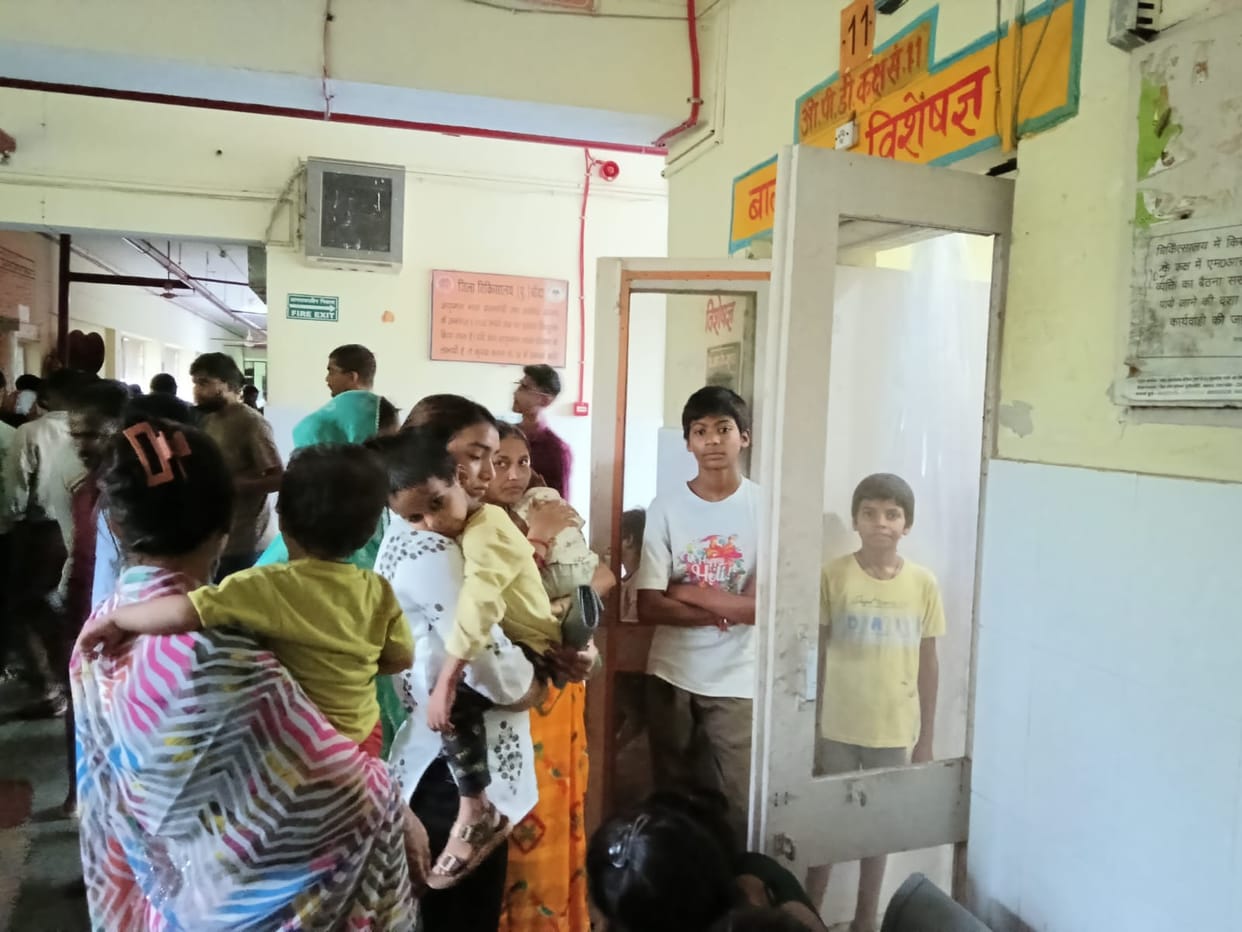 Children hit by viral fever and diarrhea.